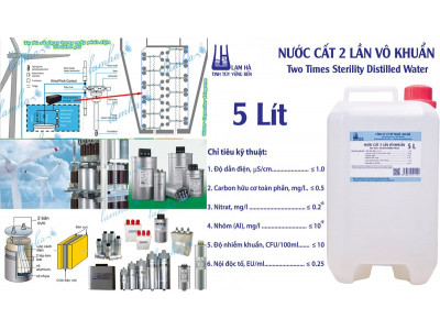 Nước cất bình ắc quy xe nâng điện