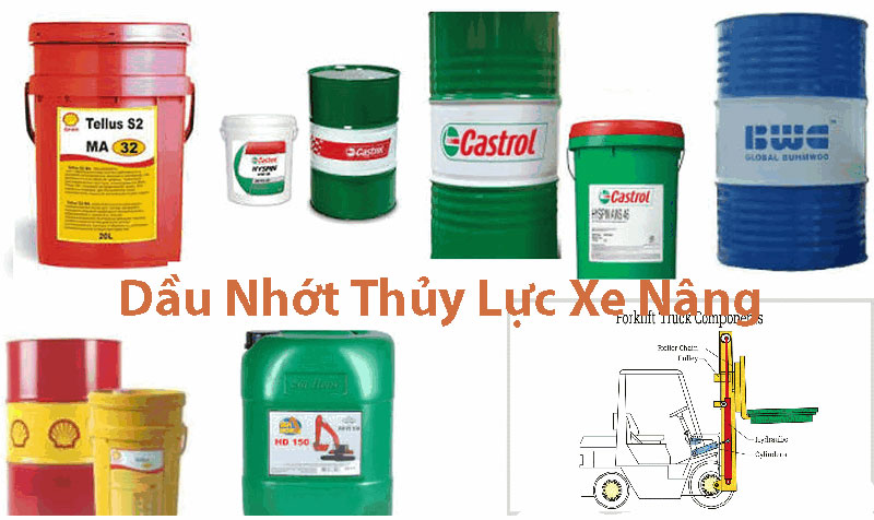 Dầu nhớt thủy lực xe nâng